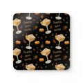 Pumpkin Spice Martini Cork Coaster Set of 4 — Black Pumpkin Collection Inspired Design