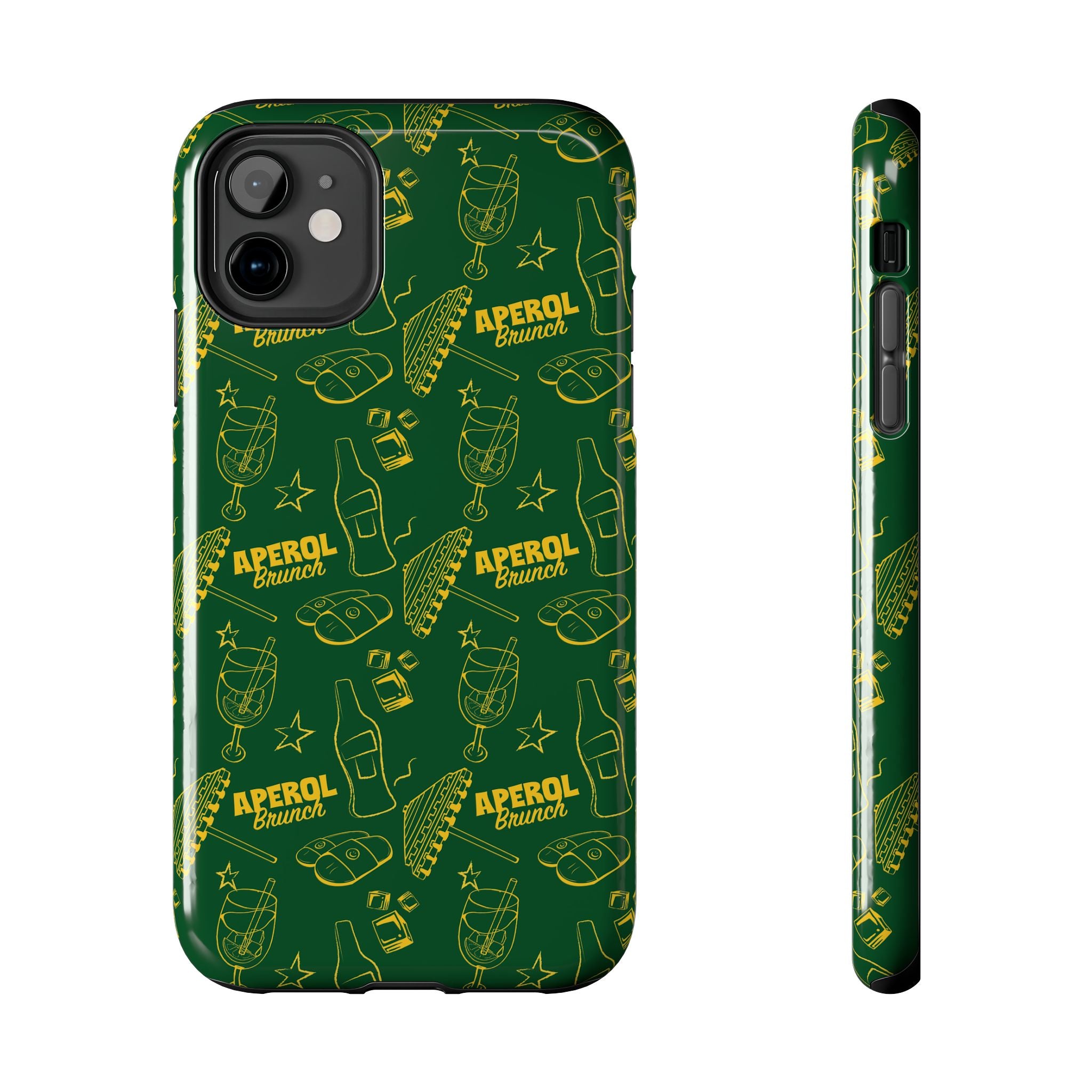 Aperol Brunch Tough Phone Case — Green Aperol Inspired Cover