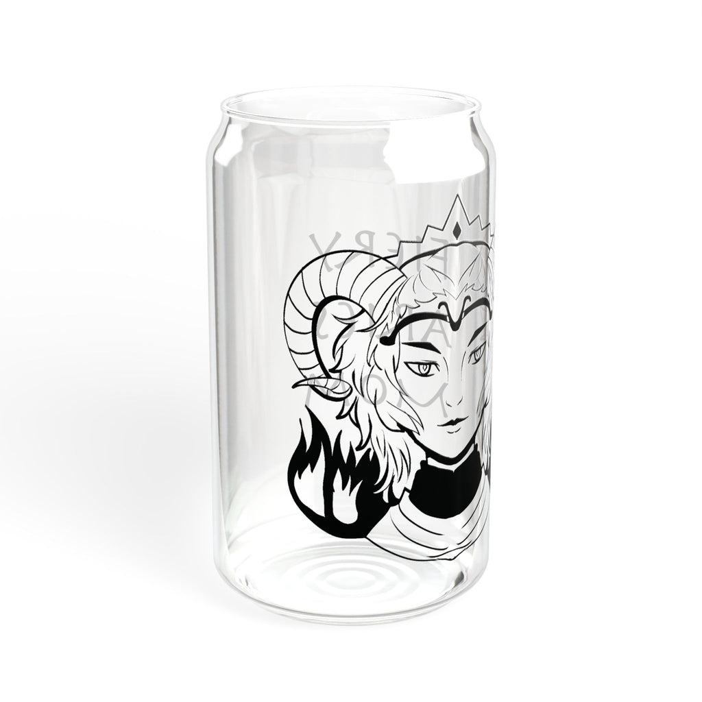 Aries Mom Glass Cup – 16oz Zodiac Gift for Mom | Astrology Drinkware