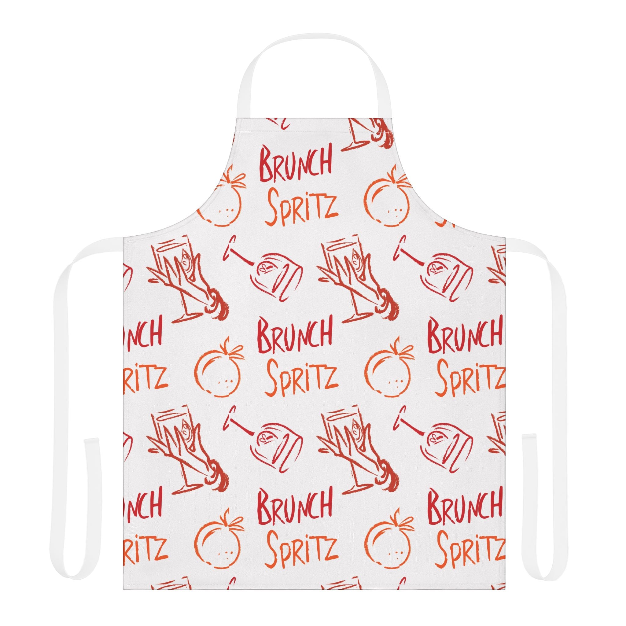 Brunch Spritz Apron — White Brunch Collection Inspired Design