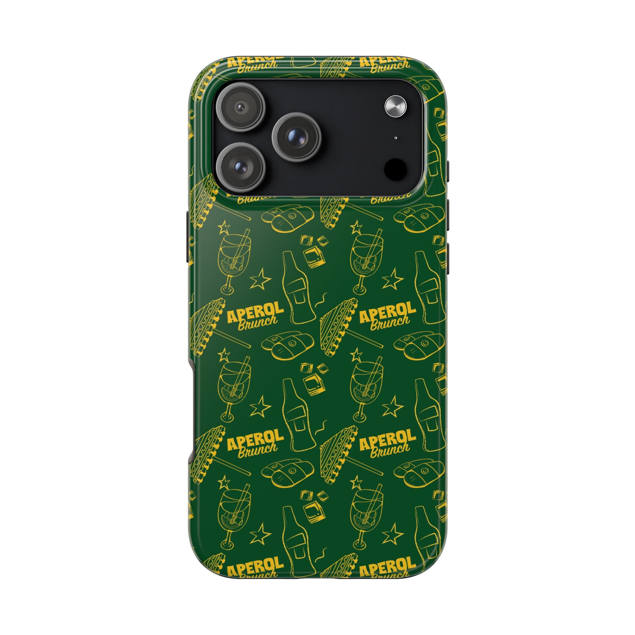 Aperol Brunch Tough Phone Case — Green Aperol Inspired Cover