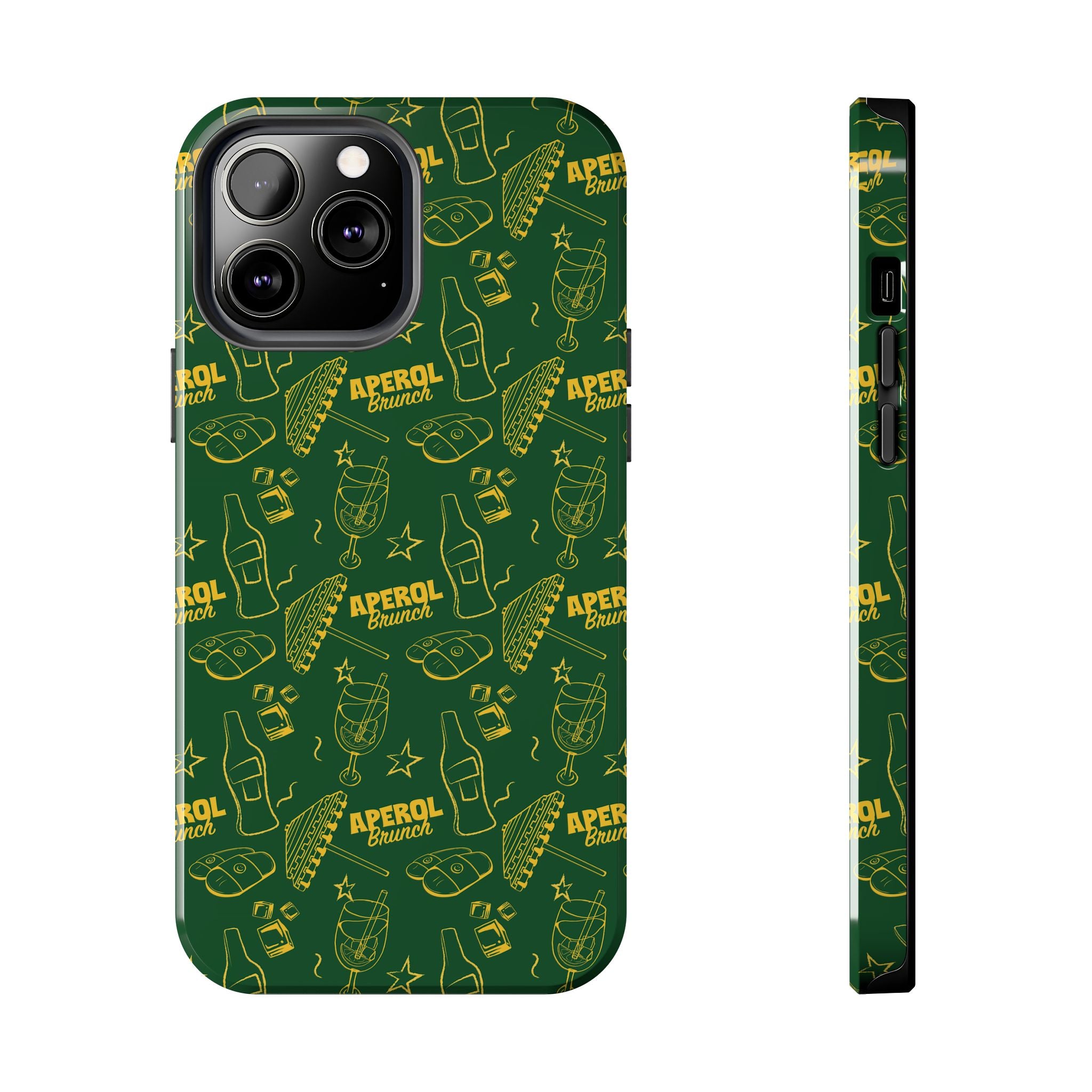 Aperol Brunch Tough Phone Case — Citrus Cocktail Protective Cover