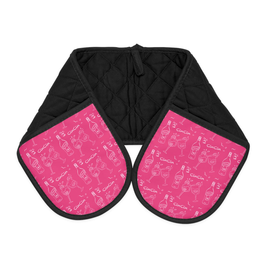 CinCin Kitchen Oven Mitt — Pink Aperol Inspired Design