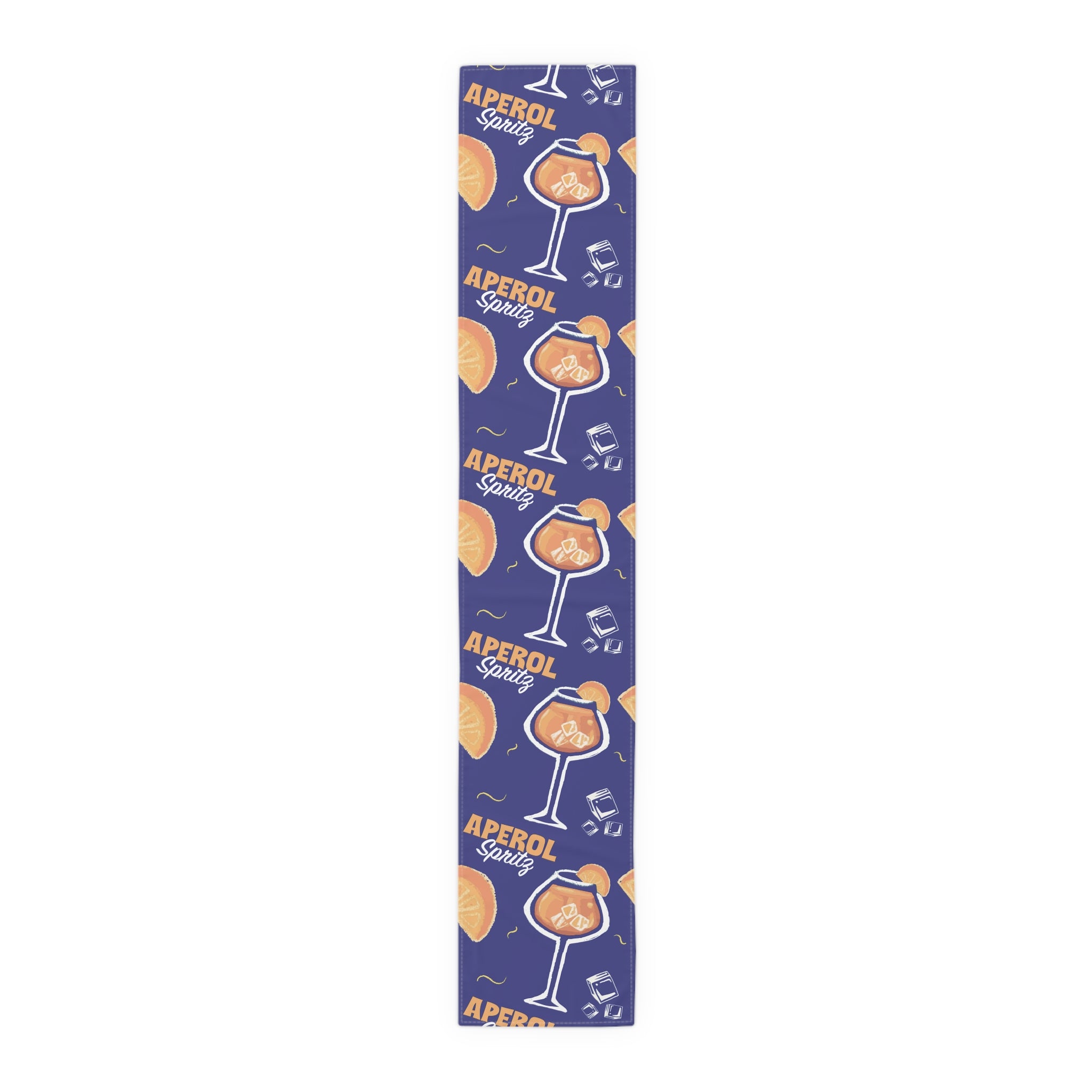 NEW Aperol Spritz Blue Collection Table Runner – Mediterranean Table Decor, Cocktail Kitchen Runner, Summer Dining Table Linen, Housewarming Gift