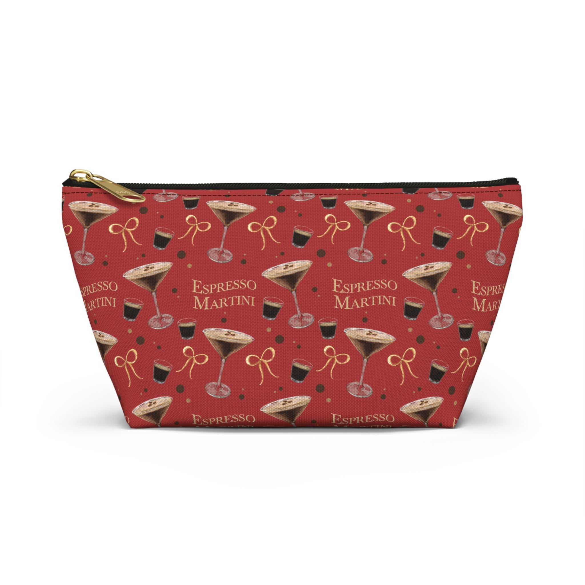 Espresso Martini Accessory Pouch — Red Espresso Collection Inspired Design