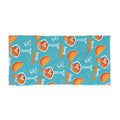 Aperol Spritz Pattern Beach Towel — Turquoise Aperol Inspired Design