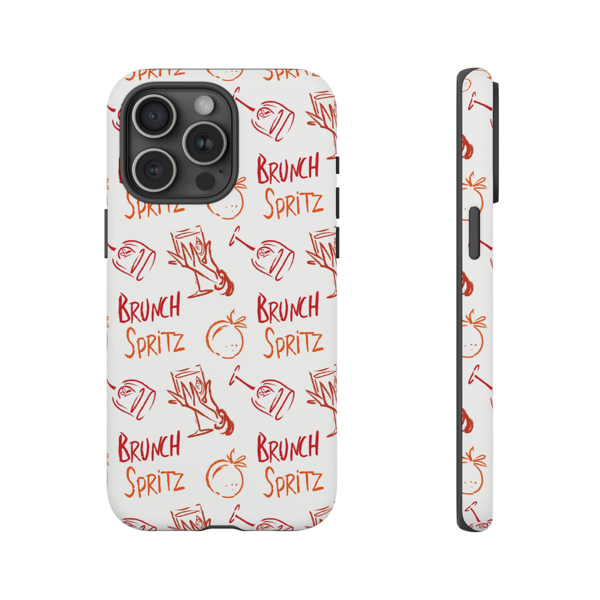 Brunch Spritz Phone Case — Red & Orange Aperol Inspired Design