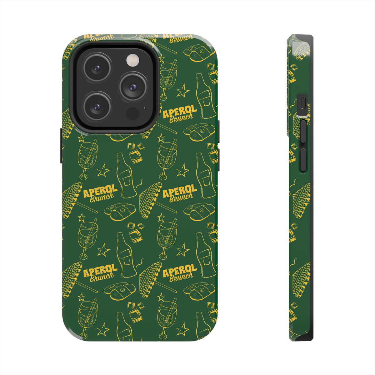 Aperol Brunch Tough Phone Case — Green Aperol Inspired Cover