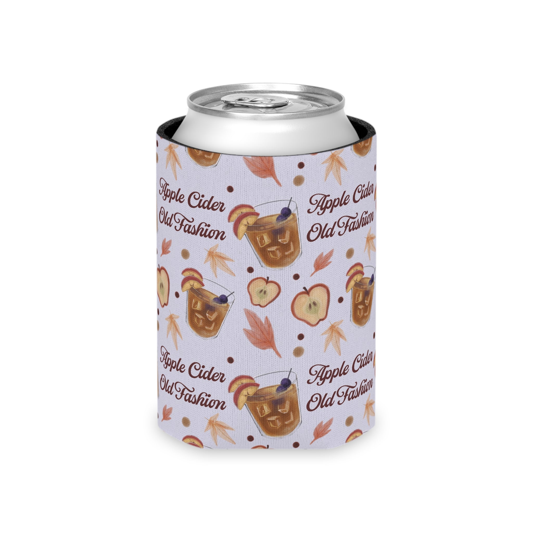 Apple Cider Old Fashioned Can Cooler — Light Violet Apple Cider Collection Inspired Design
