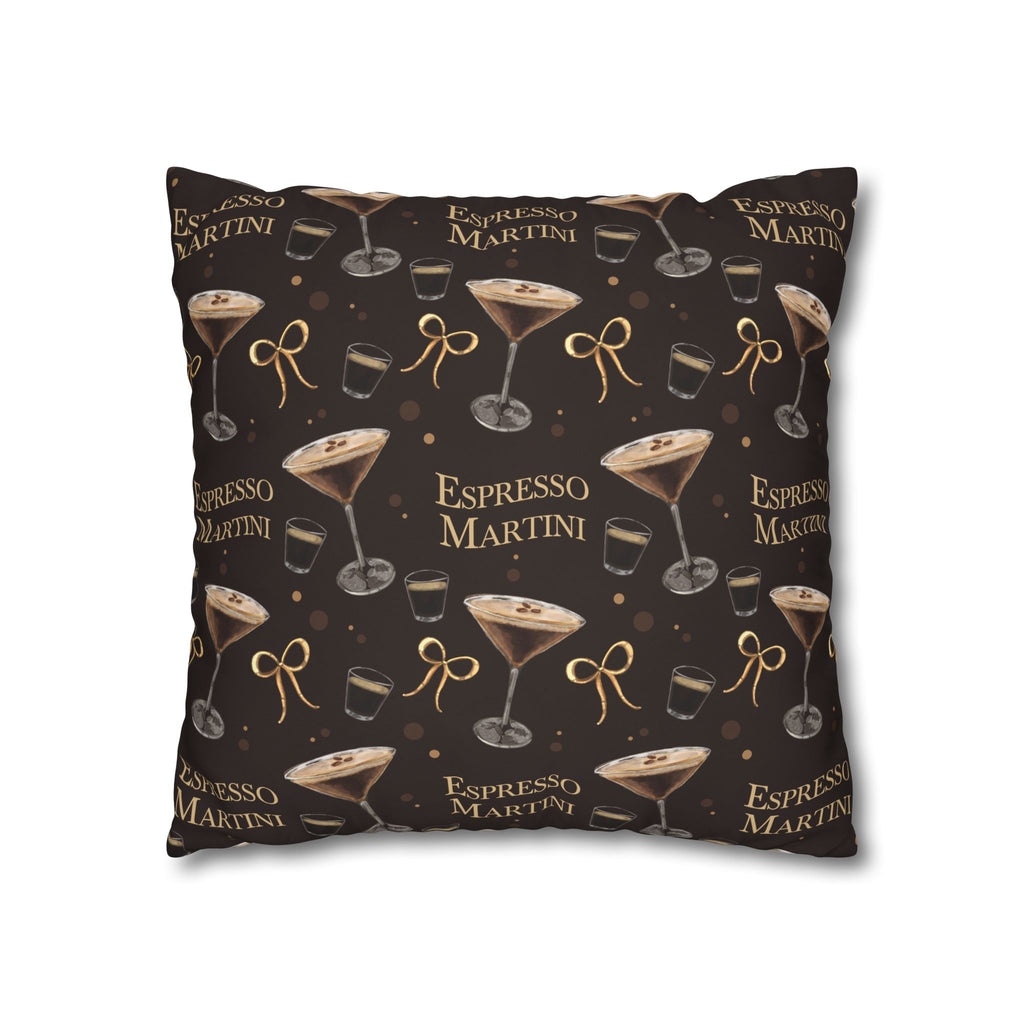 Espresso Martini Pillowcase — Dark Brown Espresso Collection Inspired Design