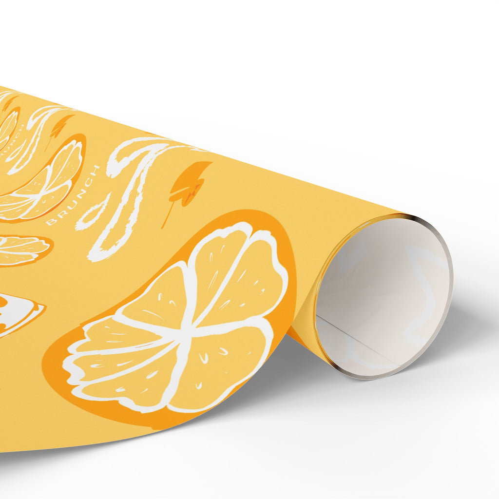 Lemon Fruit Brunch Peel Wrapping Paper Roll — Lemon Brunch Collection Inspired Design