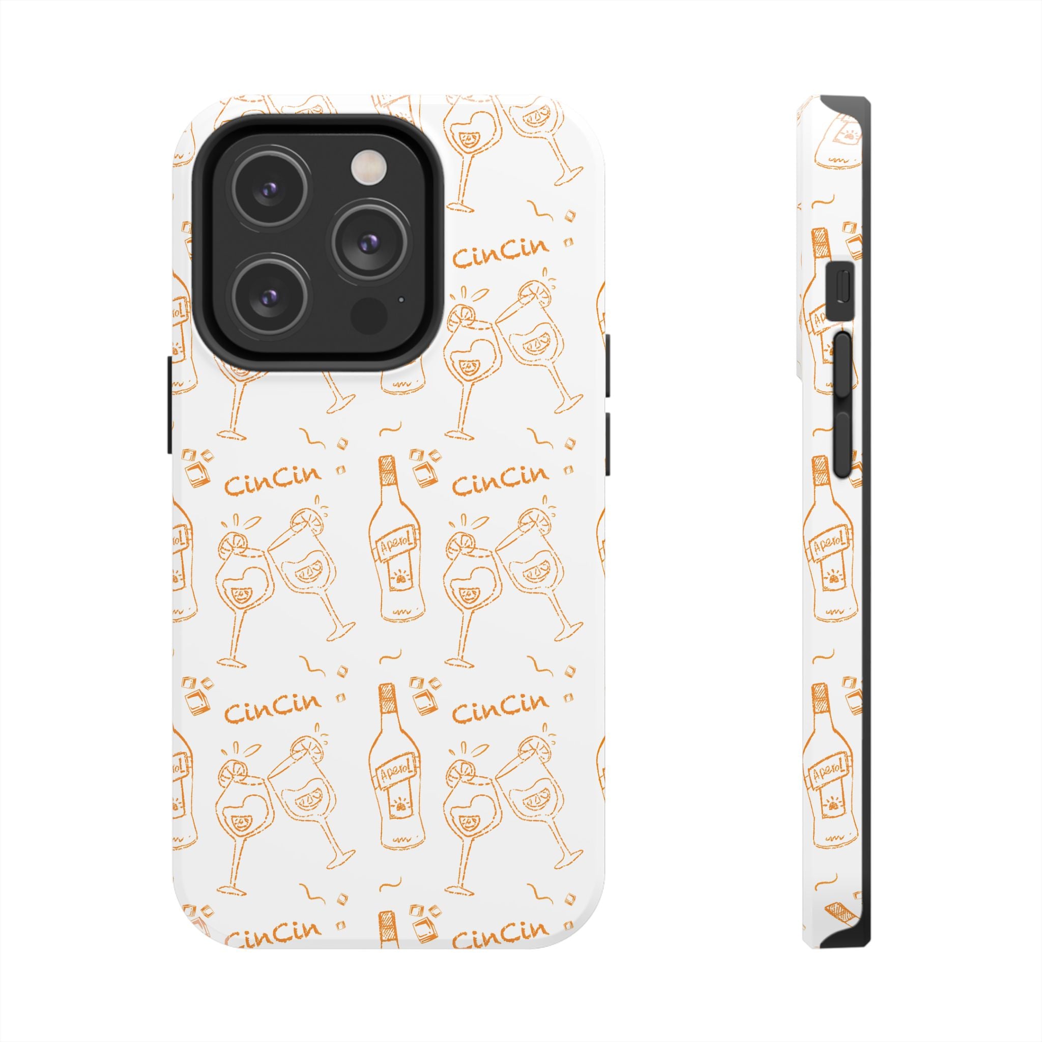 Cin Cin Spritz Tough Phone Case — White Cin Cin Brunch Collection Inspired Design