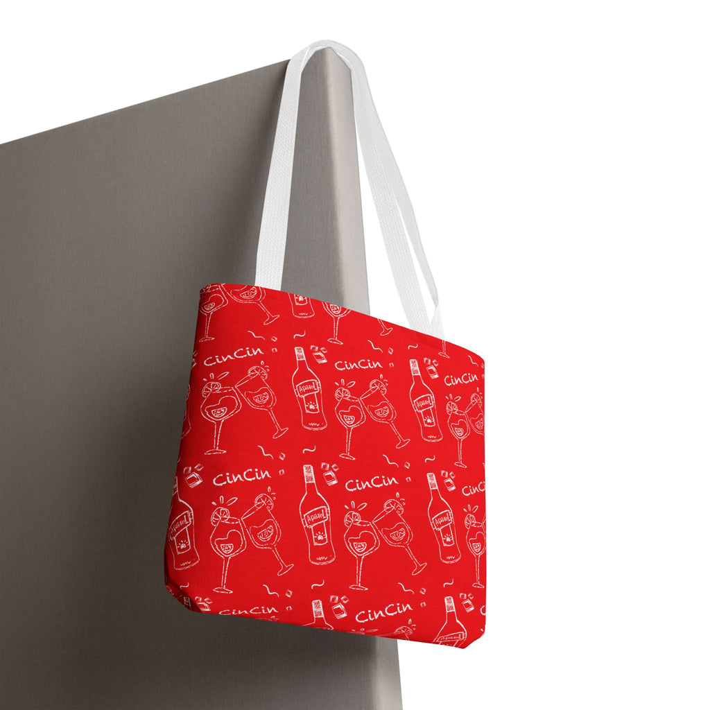 Cin Cin Tote Bag - Red Cin Cin Inspired Design