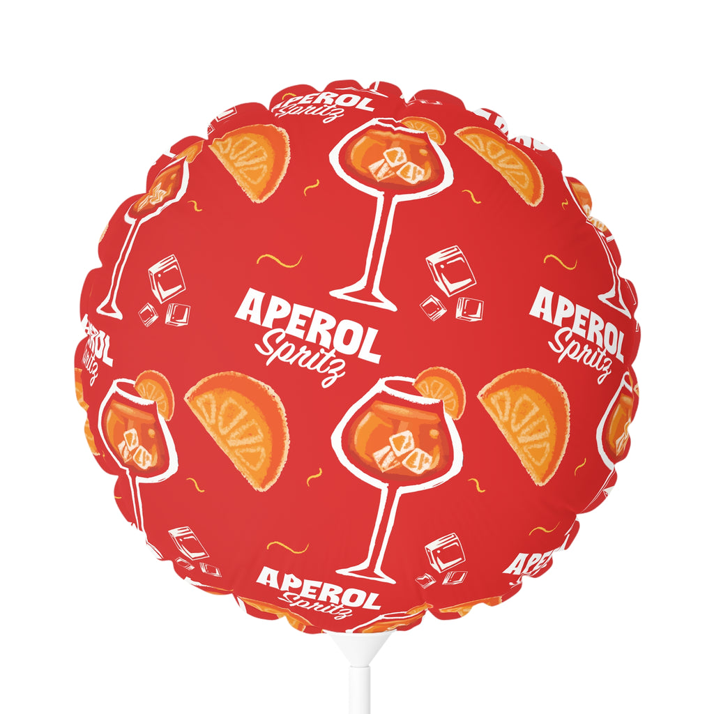 Aperol Spritz 11" Round Balloon – Aperol Red Collection Inspired Design