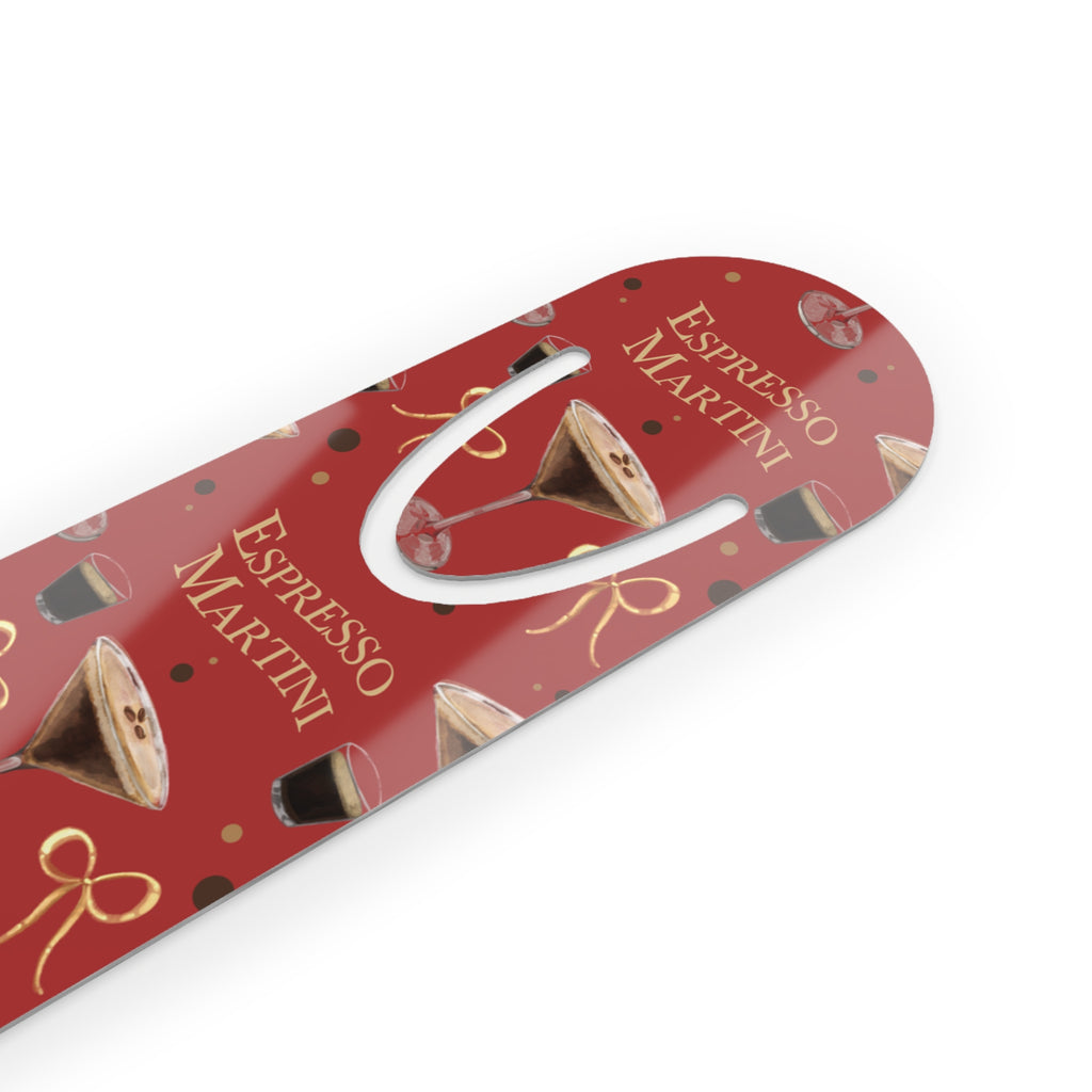 Espresso Martini Metal Bookmark — Red Espresso Collection Inspired Design