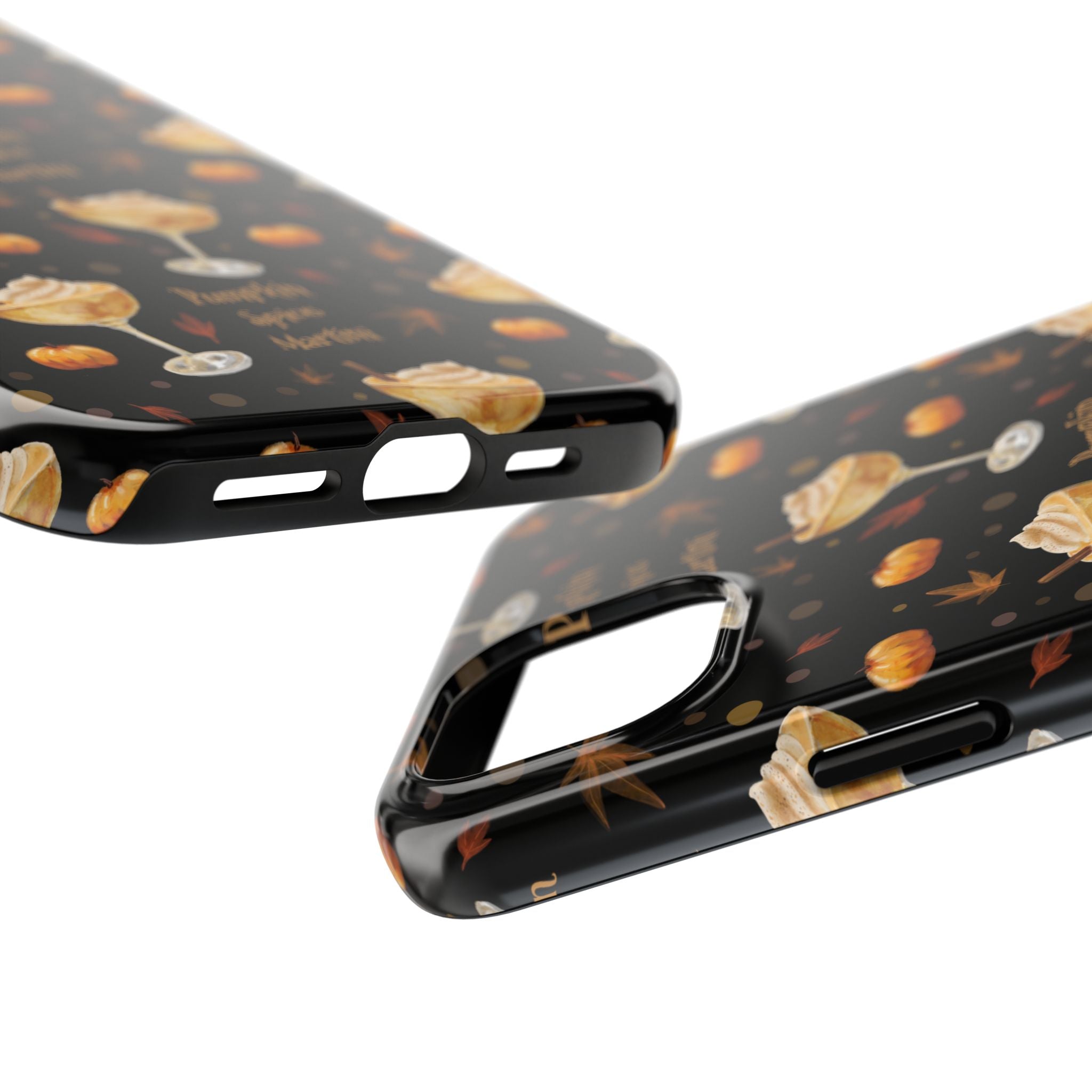 Pumpkin Spice Martini Tough Phone Case — Black Pumpkin Collection Inspired Design