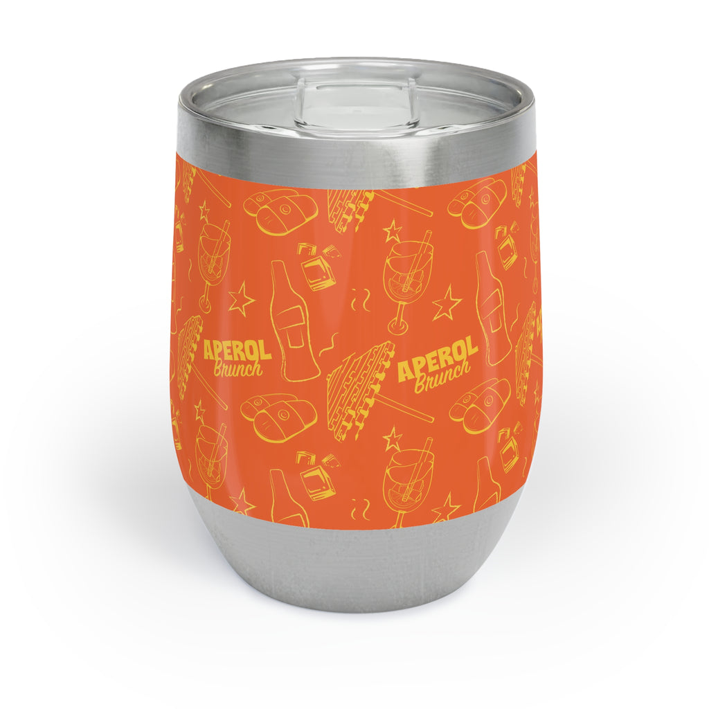 Aperol Brunch Wine Tumbler — Orange Aperol Inspired Design