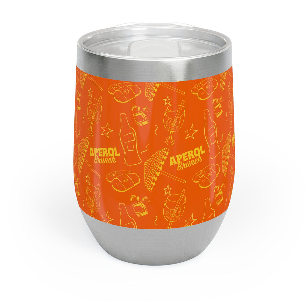 Aperol Brunch Wine Tumbler — Orange Aperol Inspired Design