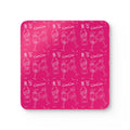 Cin Cin Corkwood Coaster Set (4-Pack) – Pink Cin Cin Collection Inspired Design