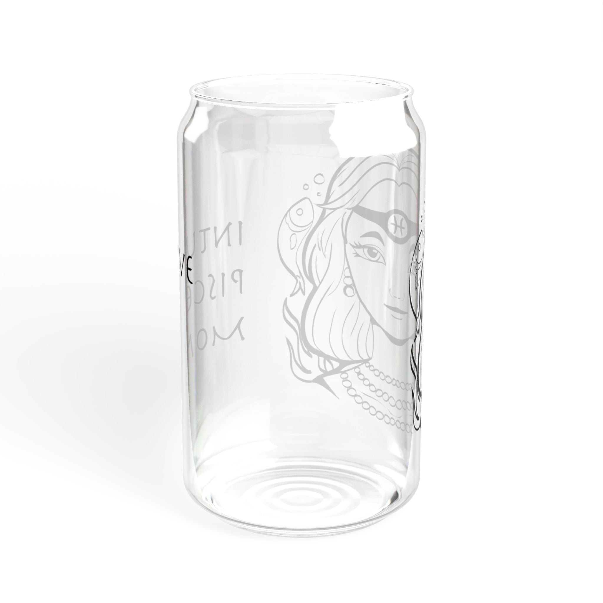 Pisces Mom Gift – 16oz Zodiac Sipper Glass for Mom | Astrology Glass Cup