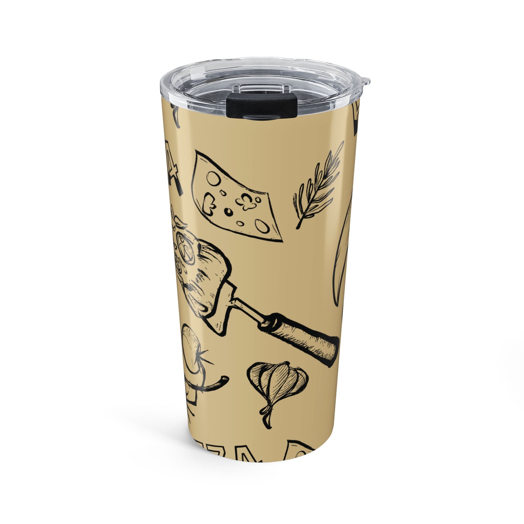 Pizza Doodle 20oz Tumbler - Italian Vibes Travel Mug