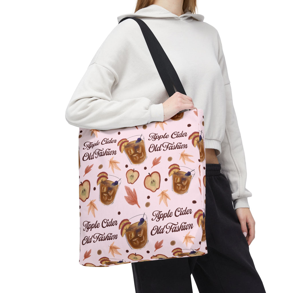 Apple Cider Old Fashioned Tote Bag — Light Pink Apple Cider Collection Inspired Design