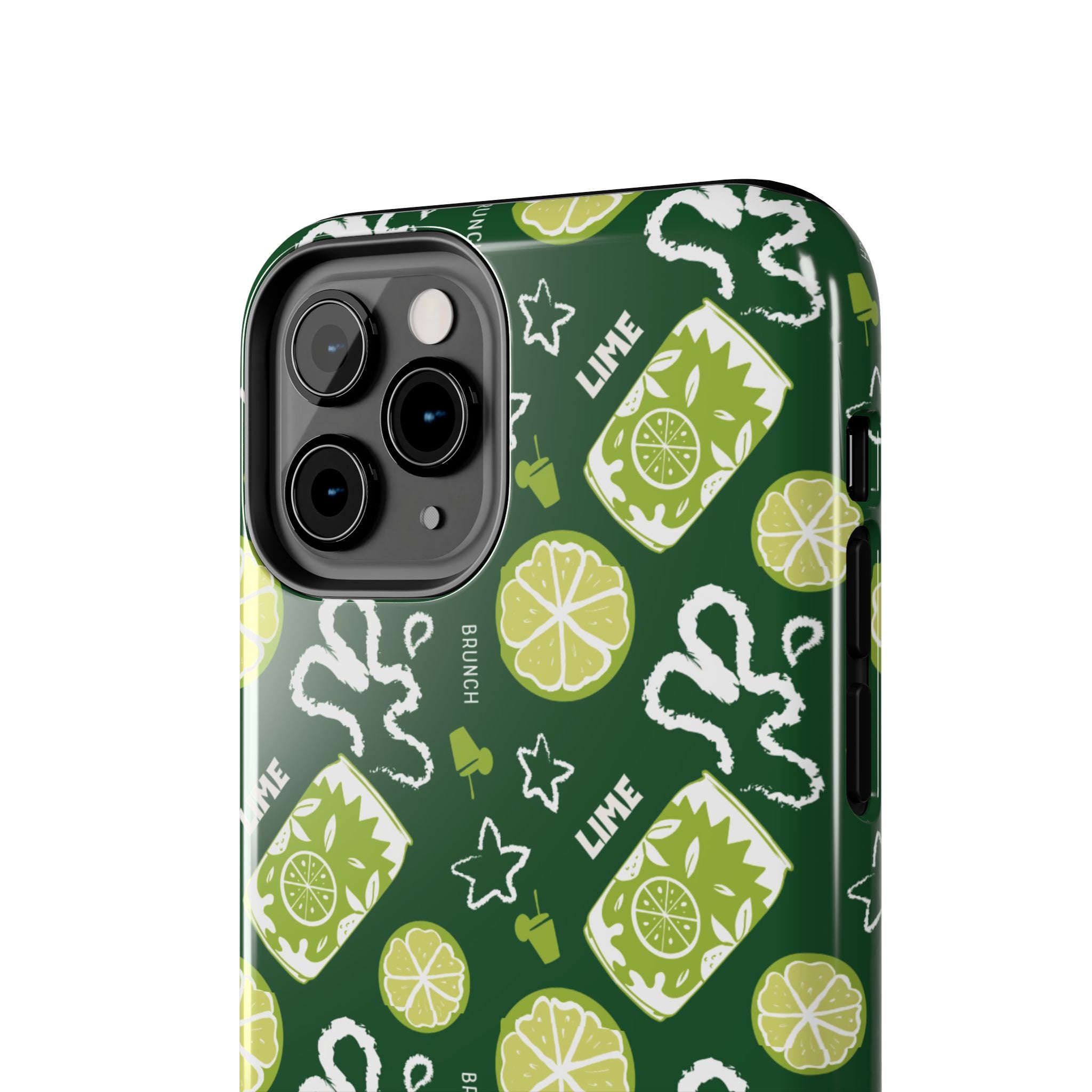 Lime Brunch Fruit Collection Tough Phone Case — Green Aperol Inspired Design