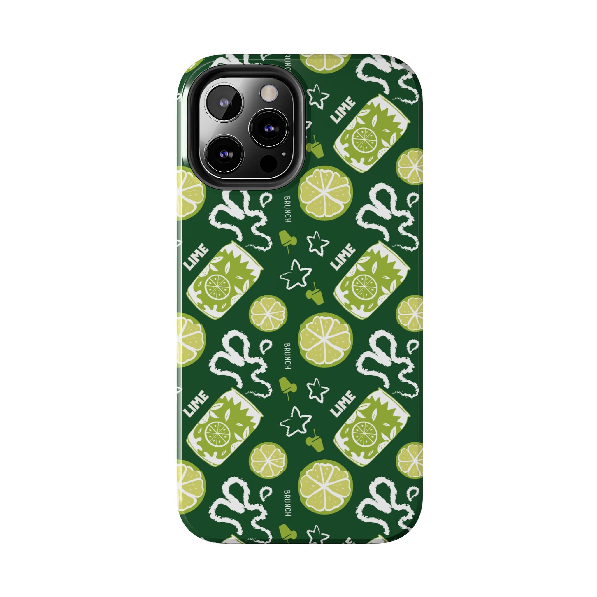 Lime Brunch Fruit Collection Tough Phone Case — Green Aperol Inspired Design