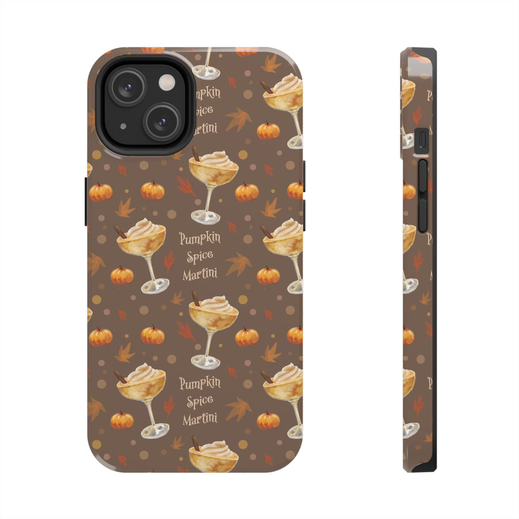 Pumpkin Spice Martini Tough Phone Case — Brown Pumpkin Collection Inspired Design
