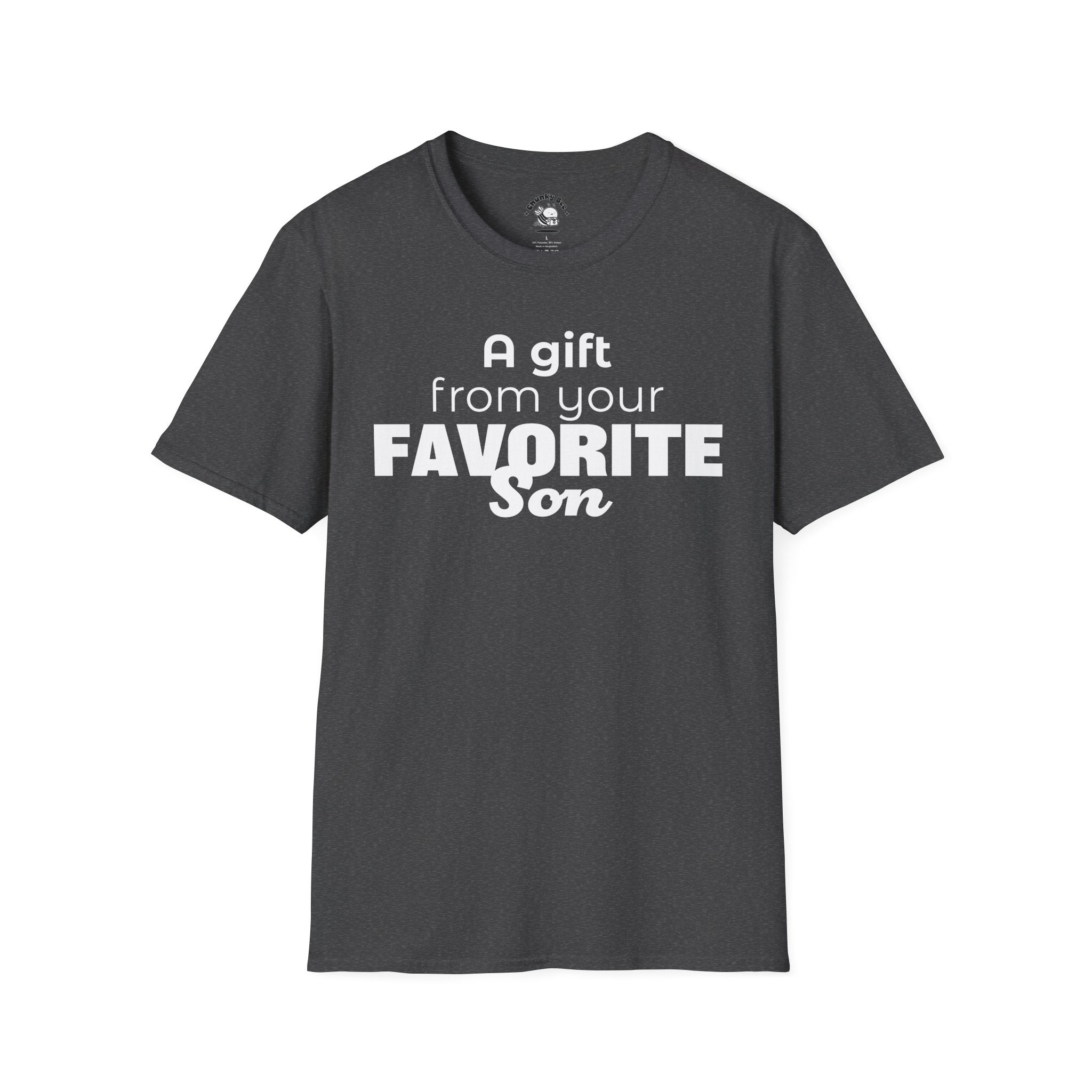 Favorite Son Gift for Mom T-Shirt – Funny Mother’s Day Shirt from Son | Mom Graphic Tee