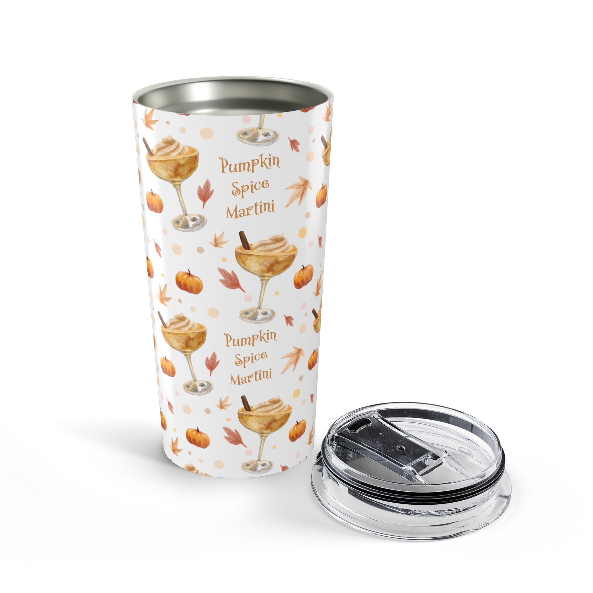 Pumpkin Spice Martini 20oz Tumbler — White Pumpkin Collection Inspired Design