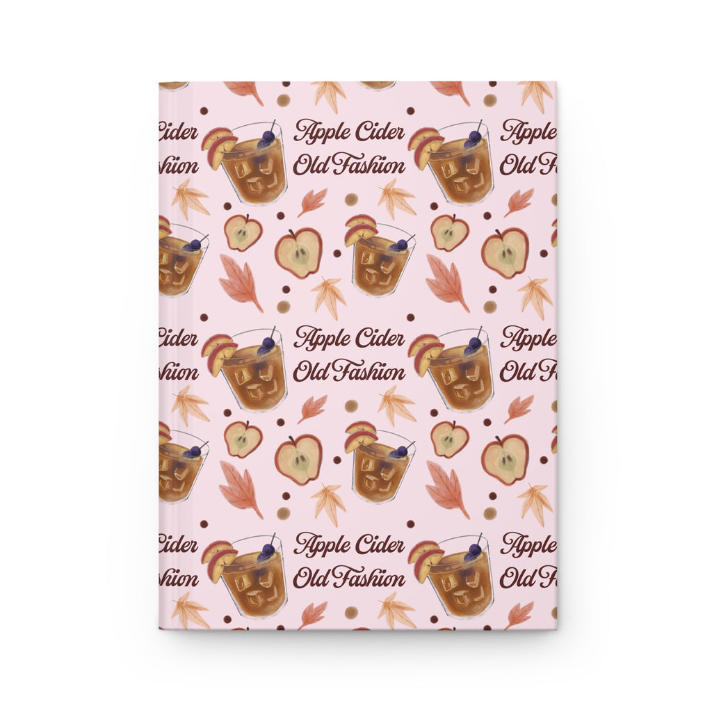 Apple Cider Old Fashioned Hardcover Journal — Light Pink Apple Cider Collection Inspired Design