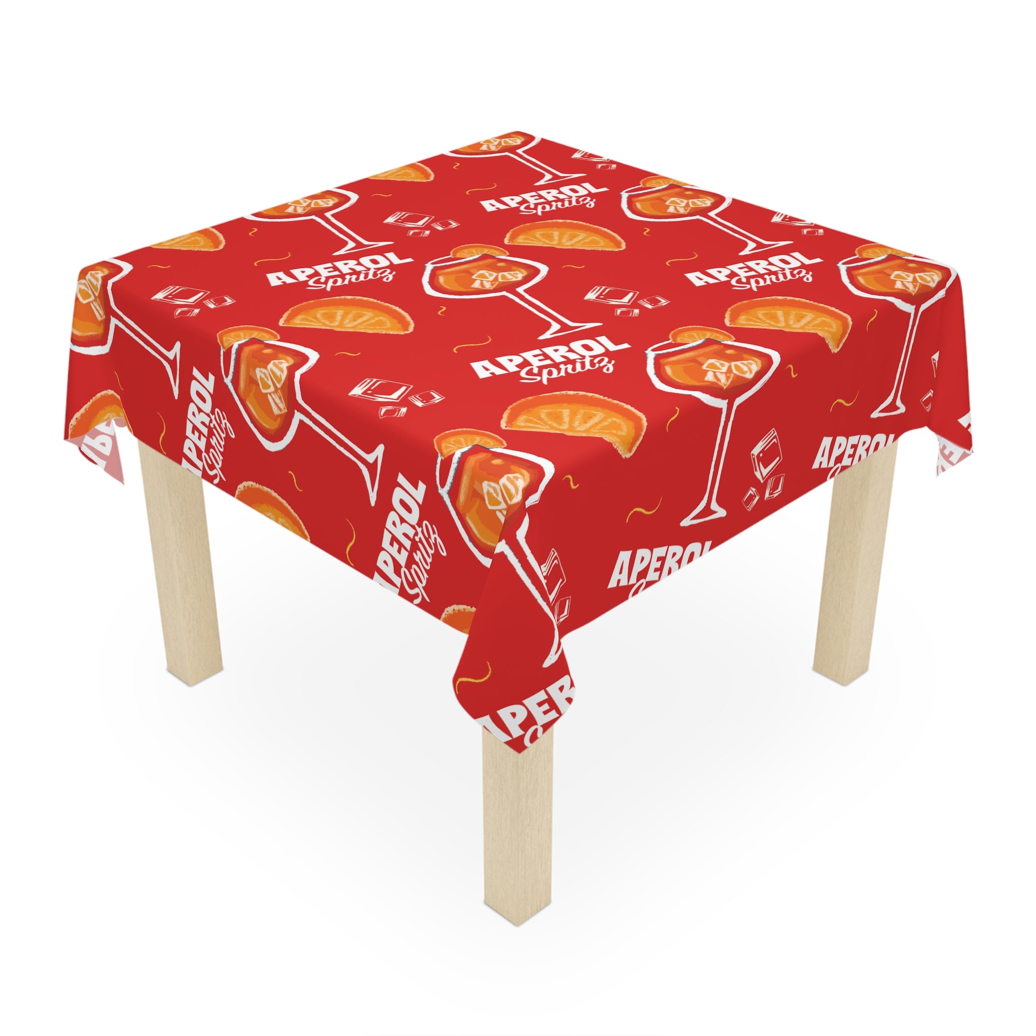 Aperol Spritz Tablecloth — Aperol Red Collection Inspired Design