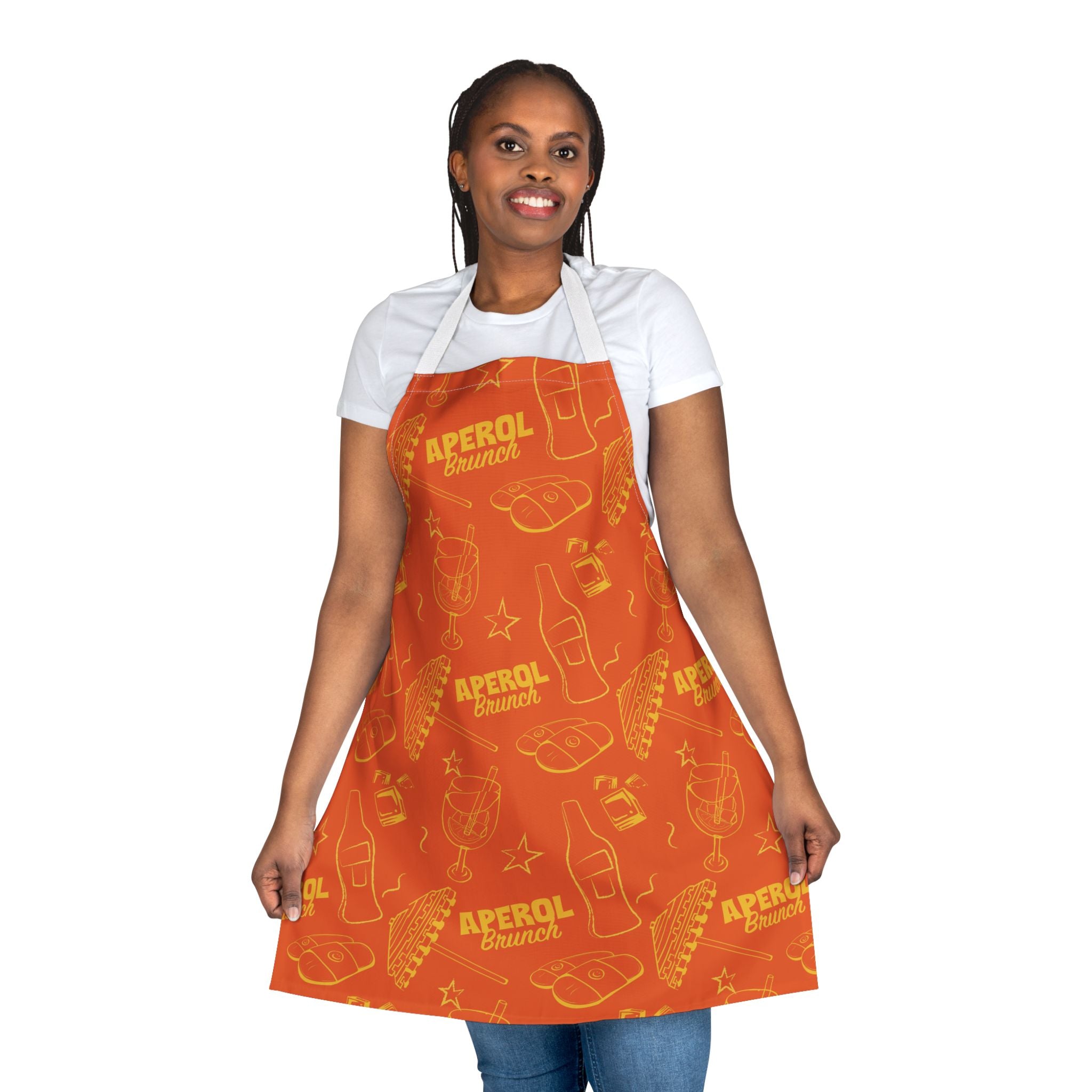 Aperol Brunch Apron – Orange and Yellow Brunch Collection Inspired Design