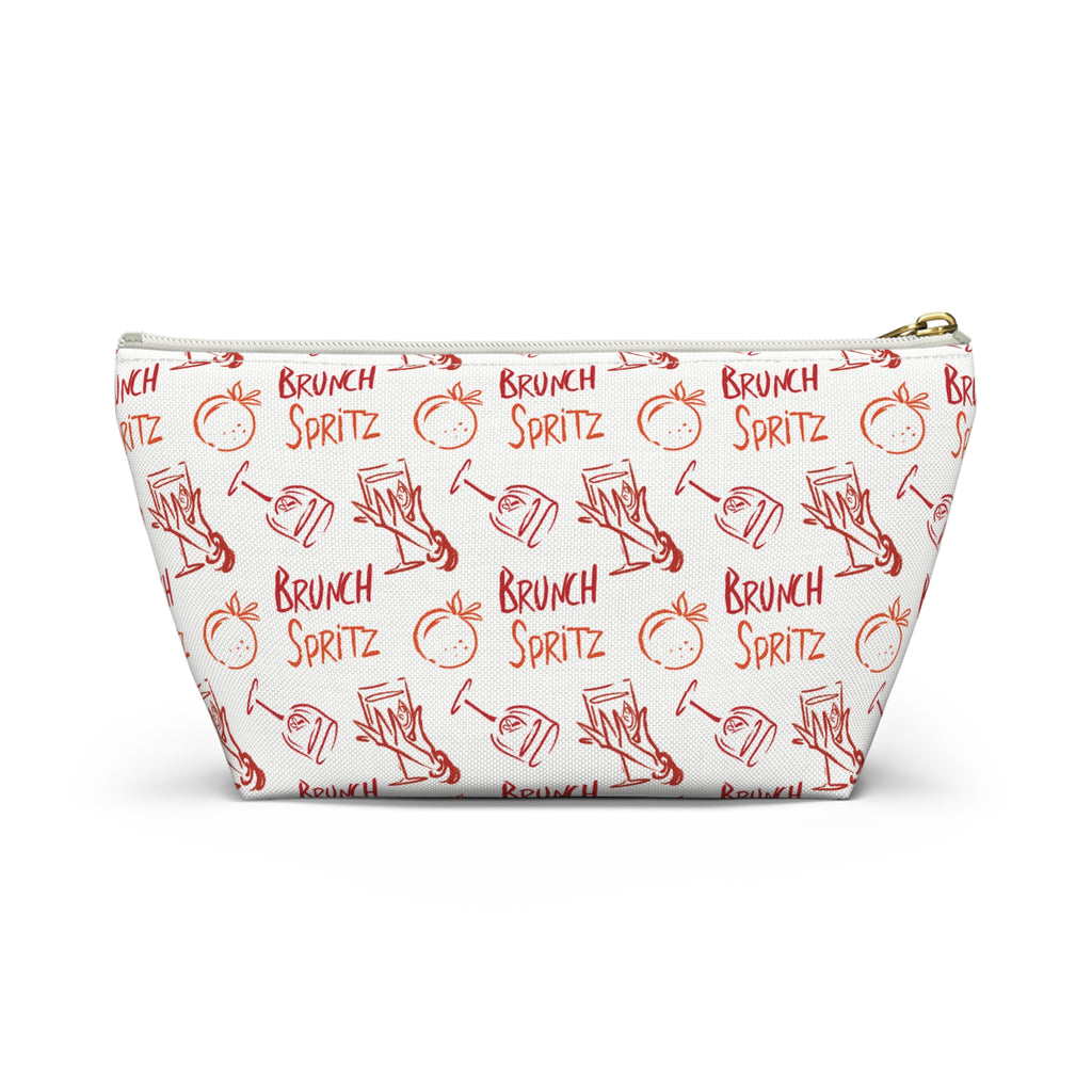Brunch Spritz Accessory Pouch — Orange & Red Aperol Inspired Design