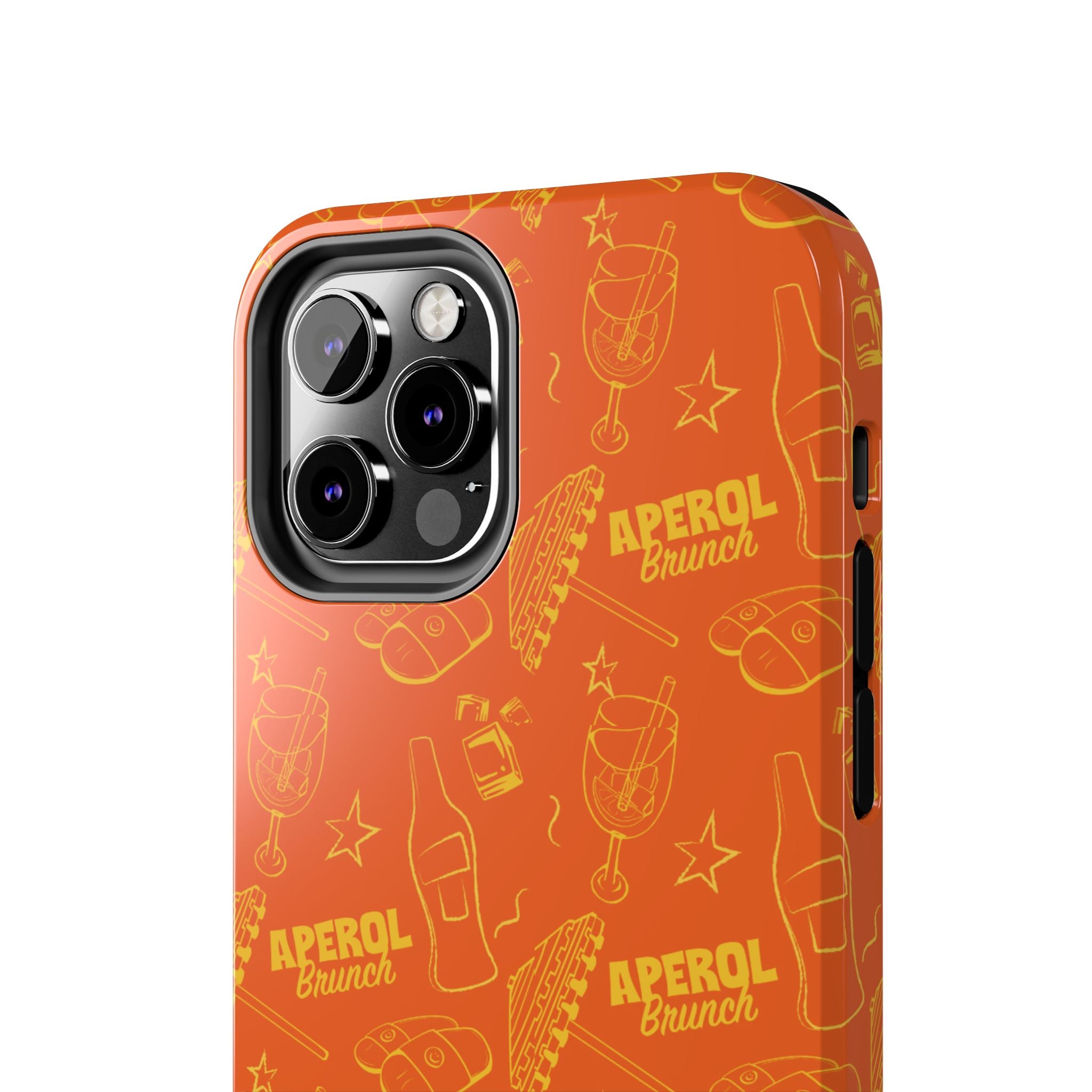 Aperol Brunch Collection Tough Phone Case - Orange and Yellow Brunch Inspired Design
