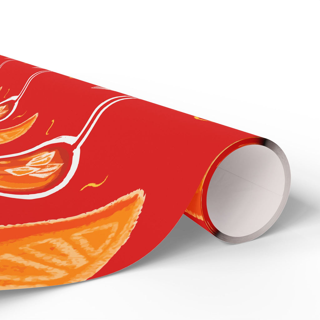 Aperol Spritz Peel Wrapping Paper Roll — Aperol Red Collection Inspired Design