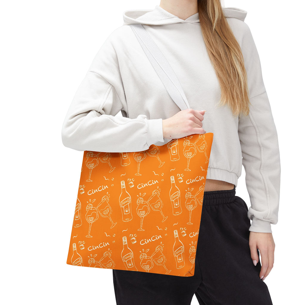 Cin‑Cin Cocktail Tote Bag — Orange Cin Cin Collection Inspired Design