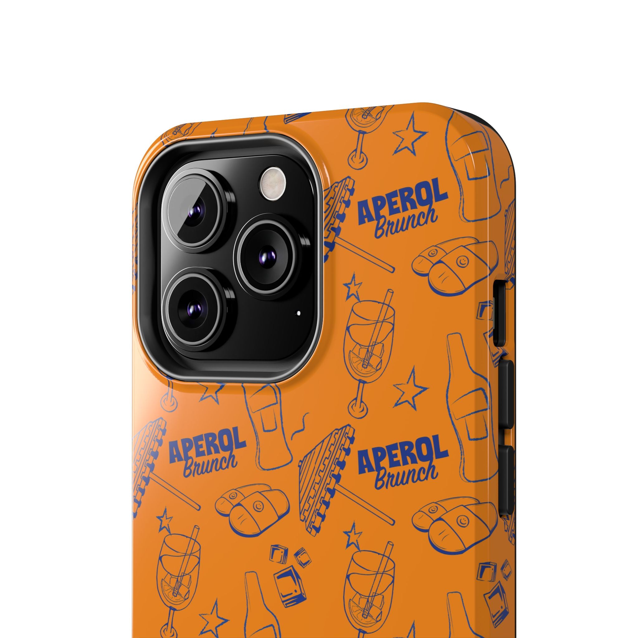 Aperol Brunch Collection Tough Phone Case — Orange and Blue Aperol Inspired Design