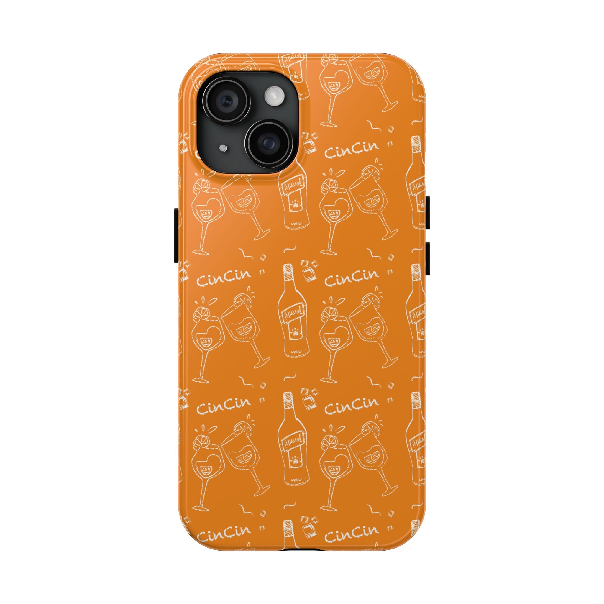 Cin Cin Spritz Tough Phone Case — Orange Citrus Cocktail Pattern