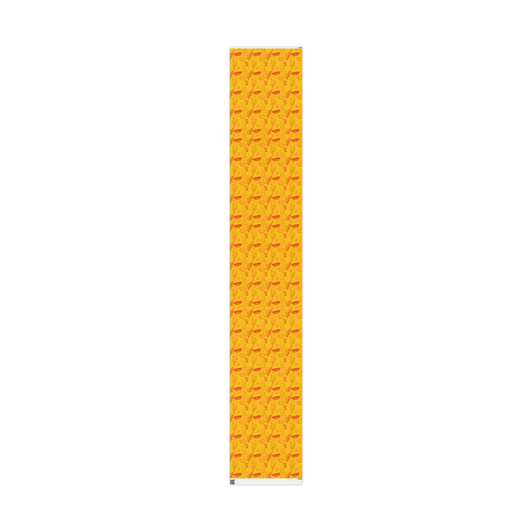 Aperol Brunch Peel Wrapping Paper Roll — Aperol Yellow Collection Inspired Design