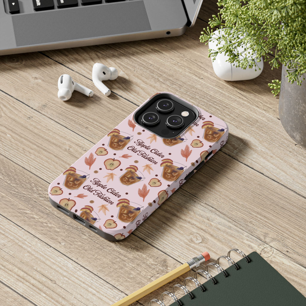 Apple Cider Old Fashioned Tough Phone Case – Light Pink Apple Cider Collection Inspired Design