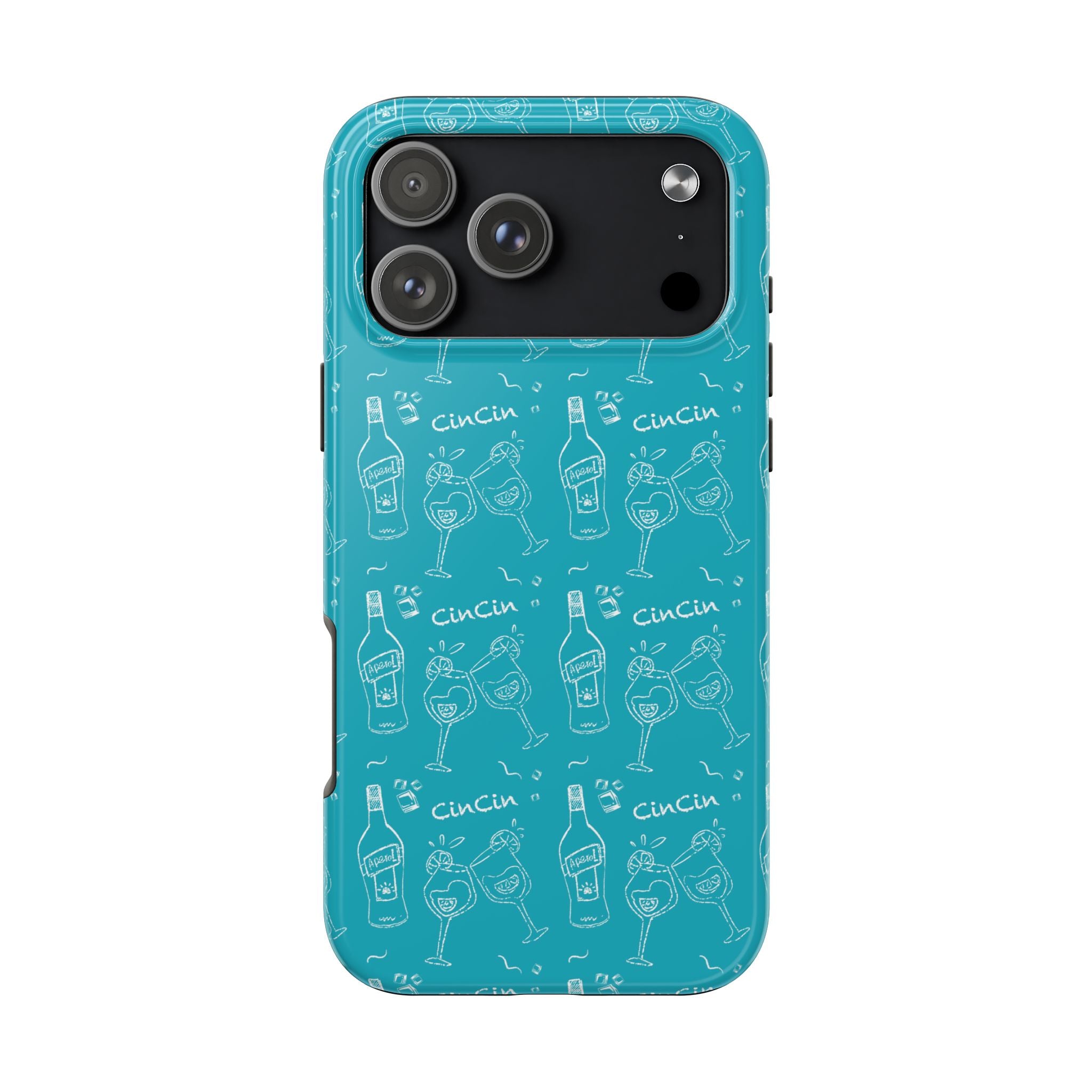 Cin Cin Spritz Tough Phone Case — Turquoise CinCin Brunch Collection Inspired Design