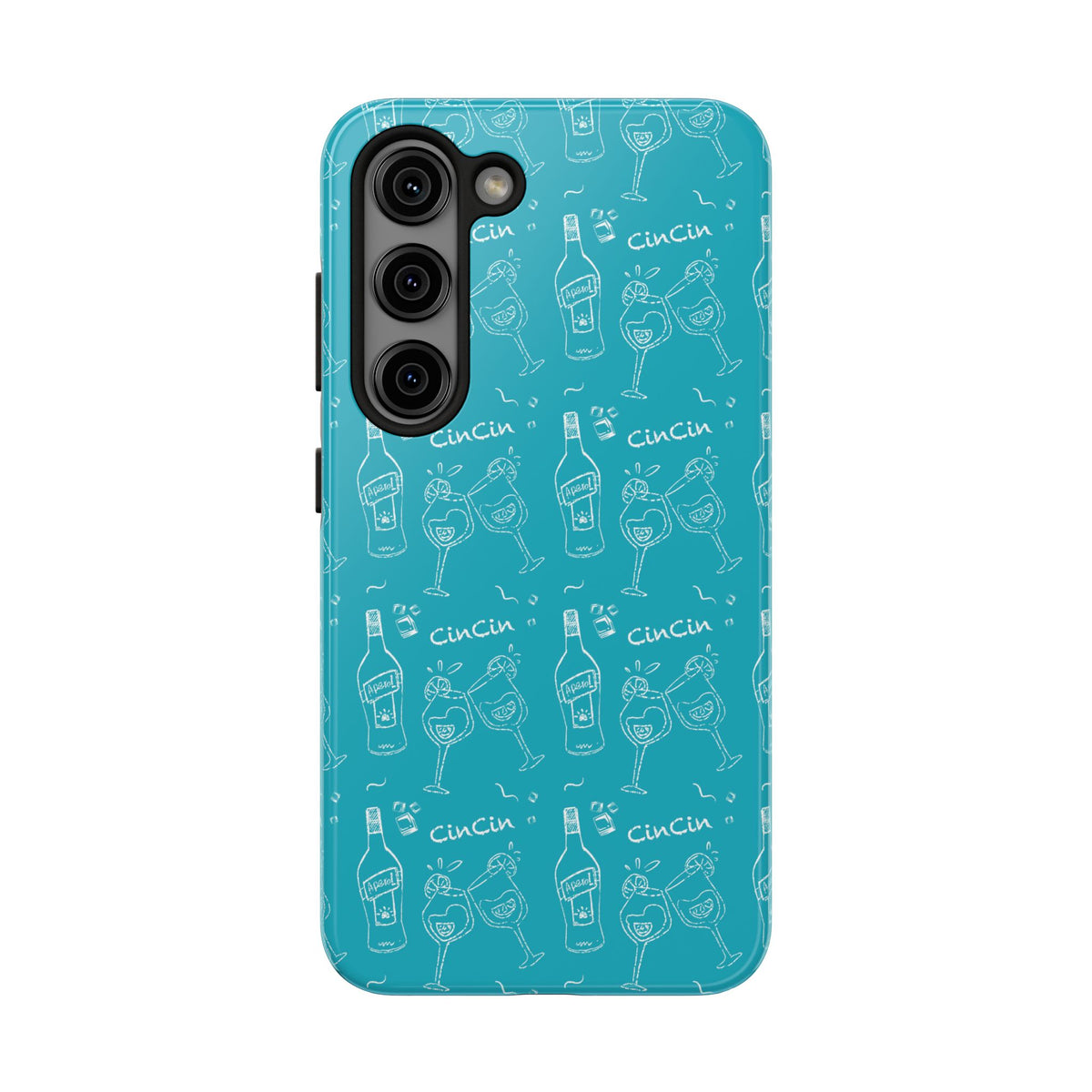 Cin Cin Spritz Tough Phone Case — Turquoise CinCin Brunch Collection Inspired Design