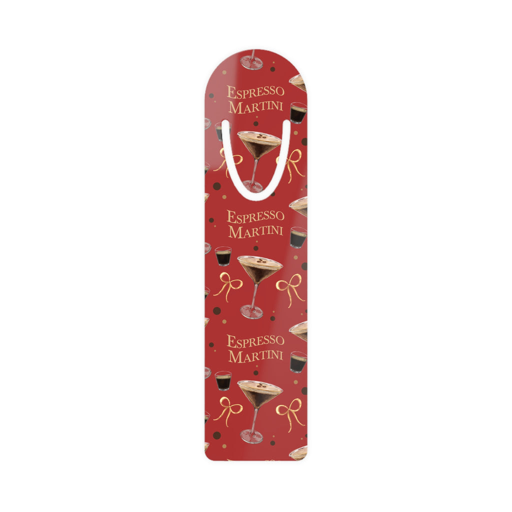 Espresso Martini Metal Bookmark — Red Espresso Collection Inspired Design
