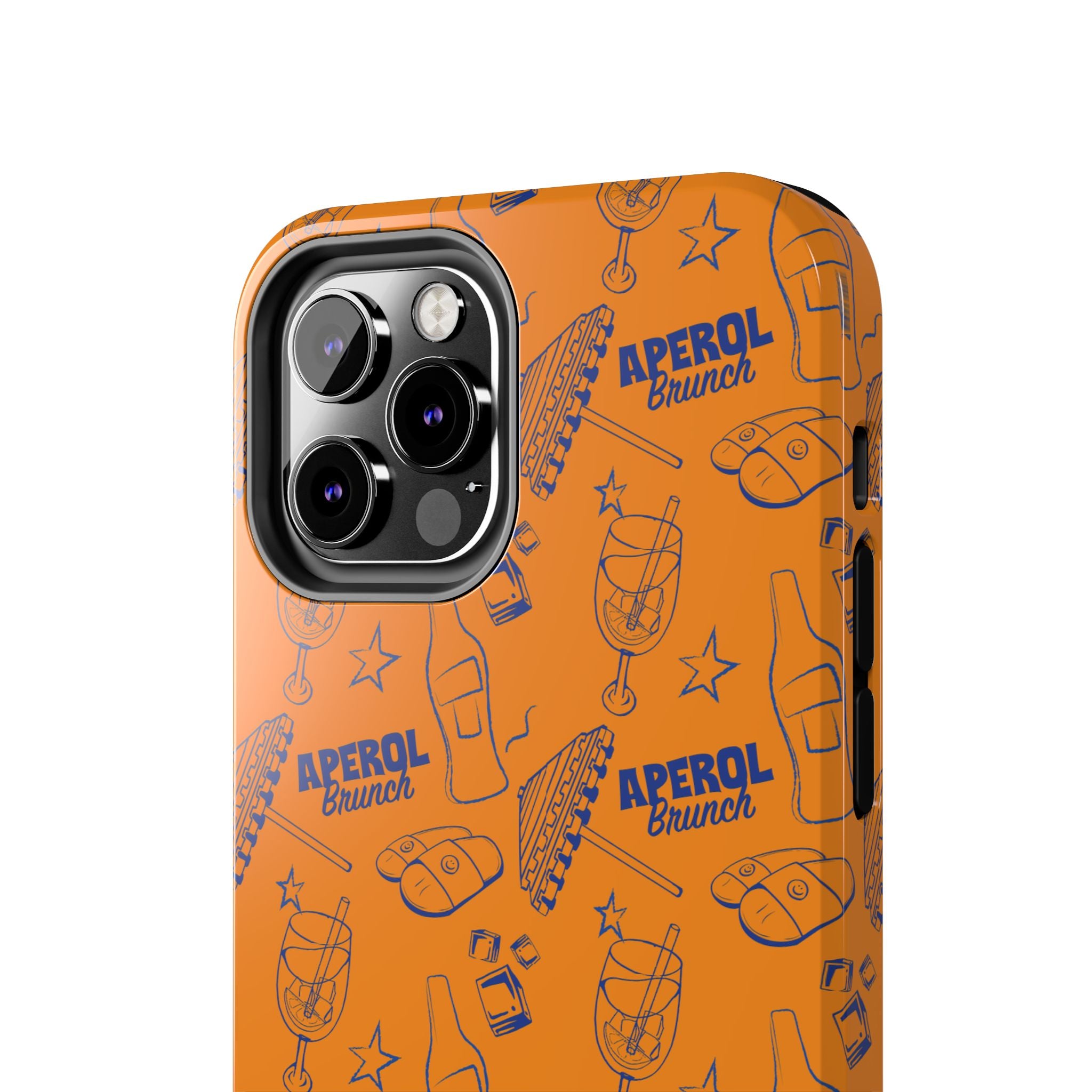 Aperol Brunch Collection Tough Phone Case — Orange and Blue Aperol Inspired Design