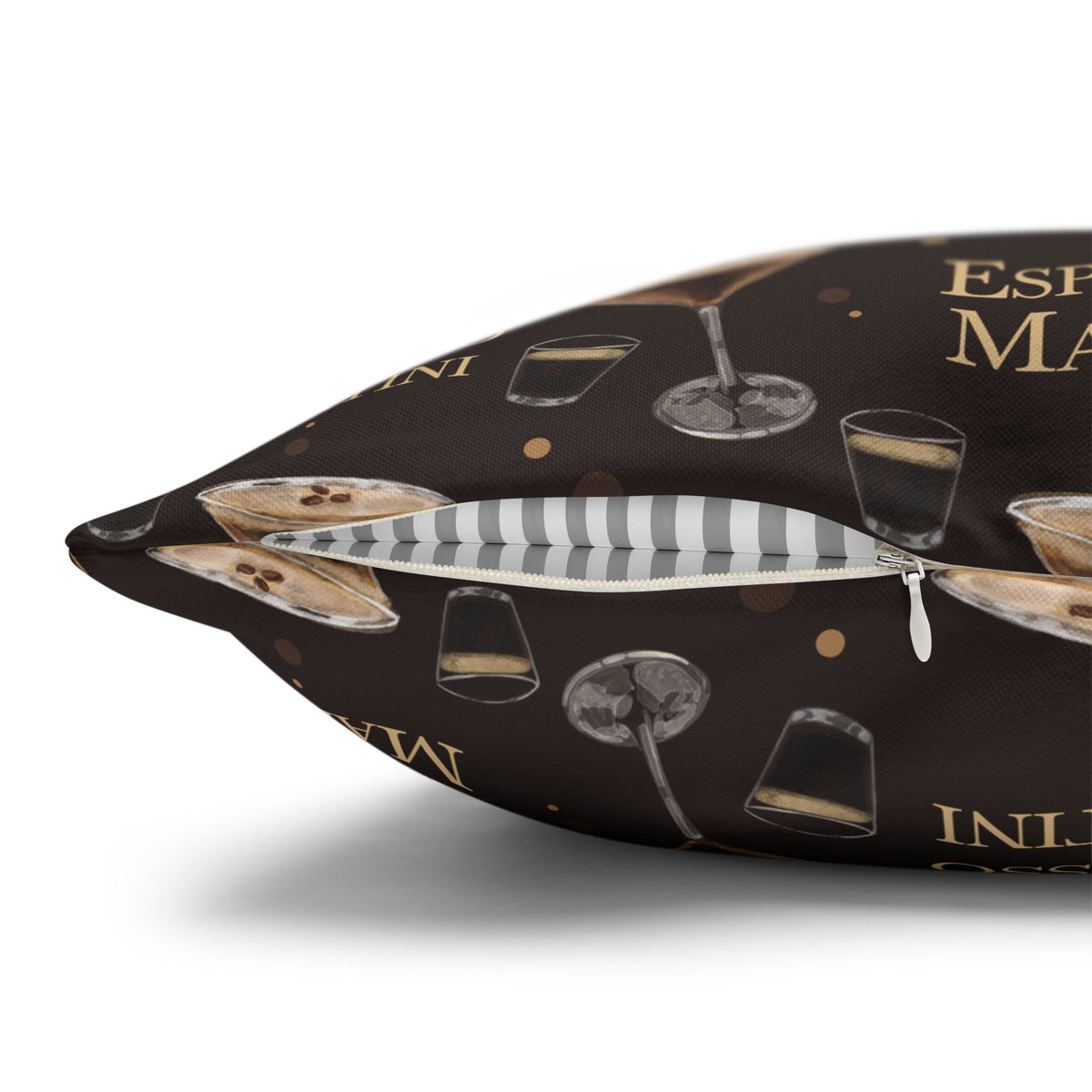 Espresso Martini Pillowcase — Dark Brown Espresso Collection Inspired Design