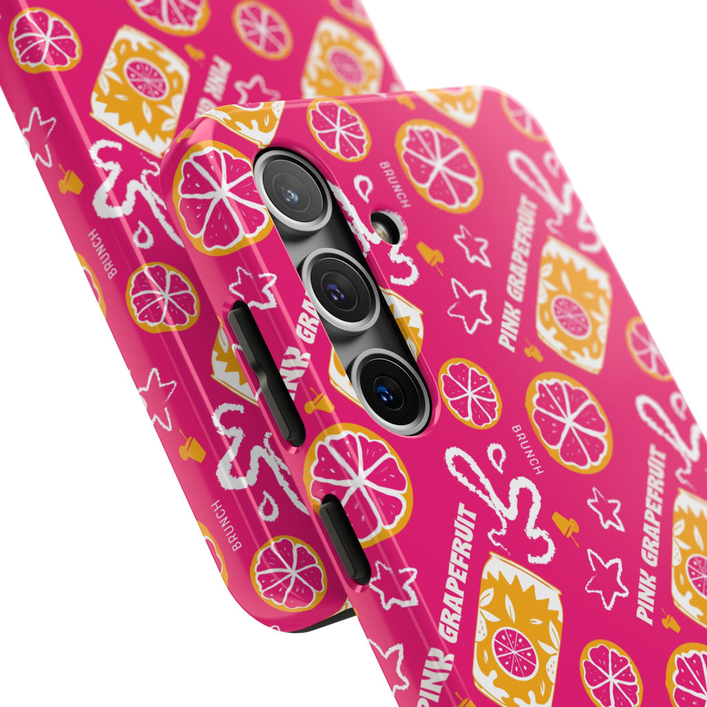 Pink Grapefruit Fruit CollectionTough Phone Case — Pink Aperol Inspired Design