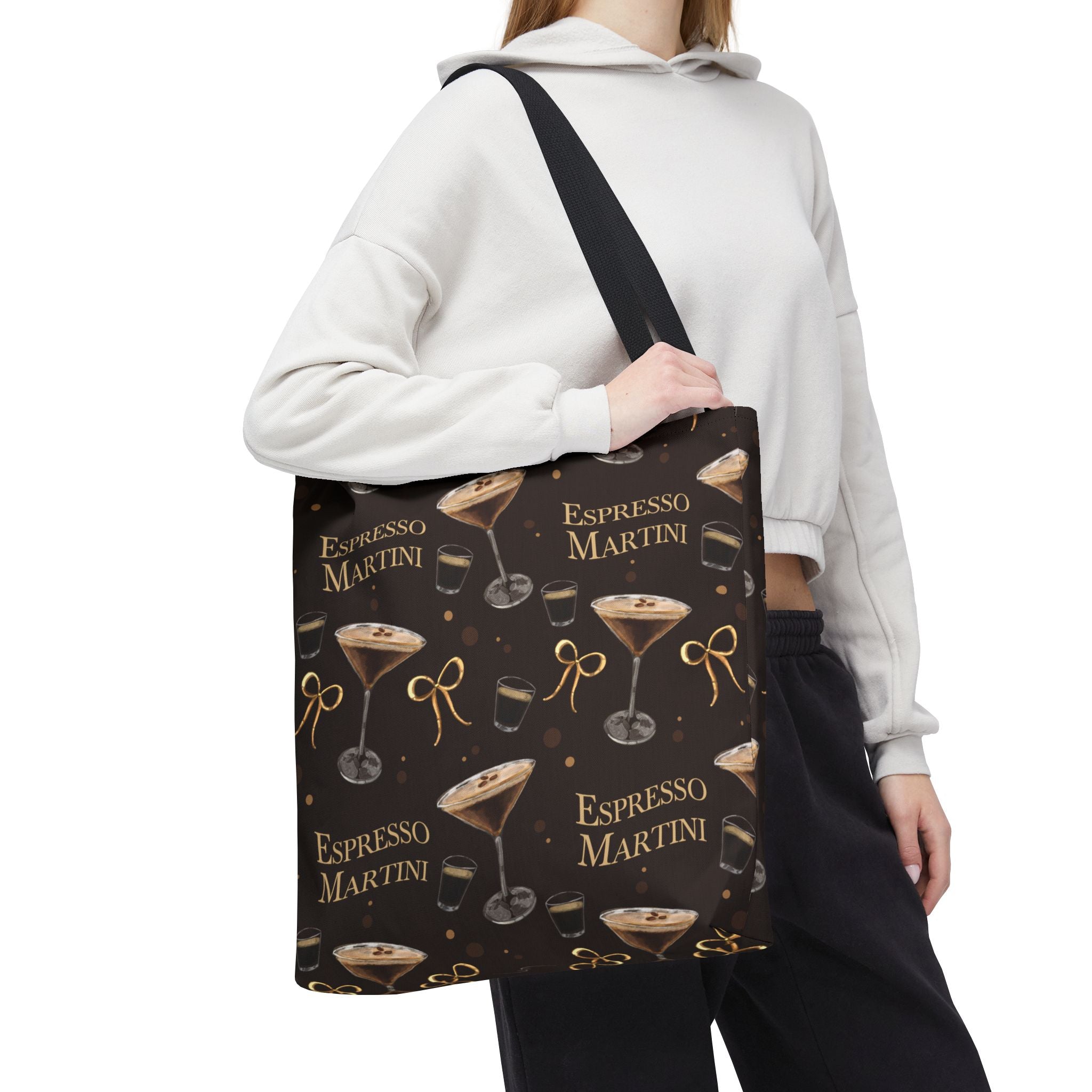 Espresso Martini Tote Bag — Dark Brown Espresso Collection Inspired Design
