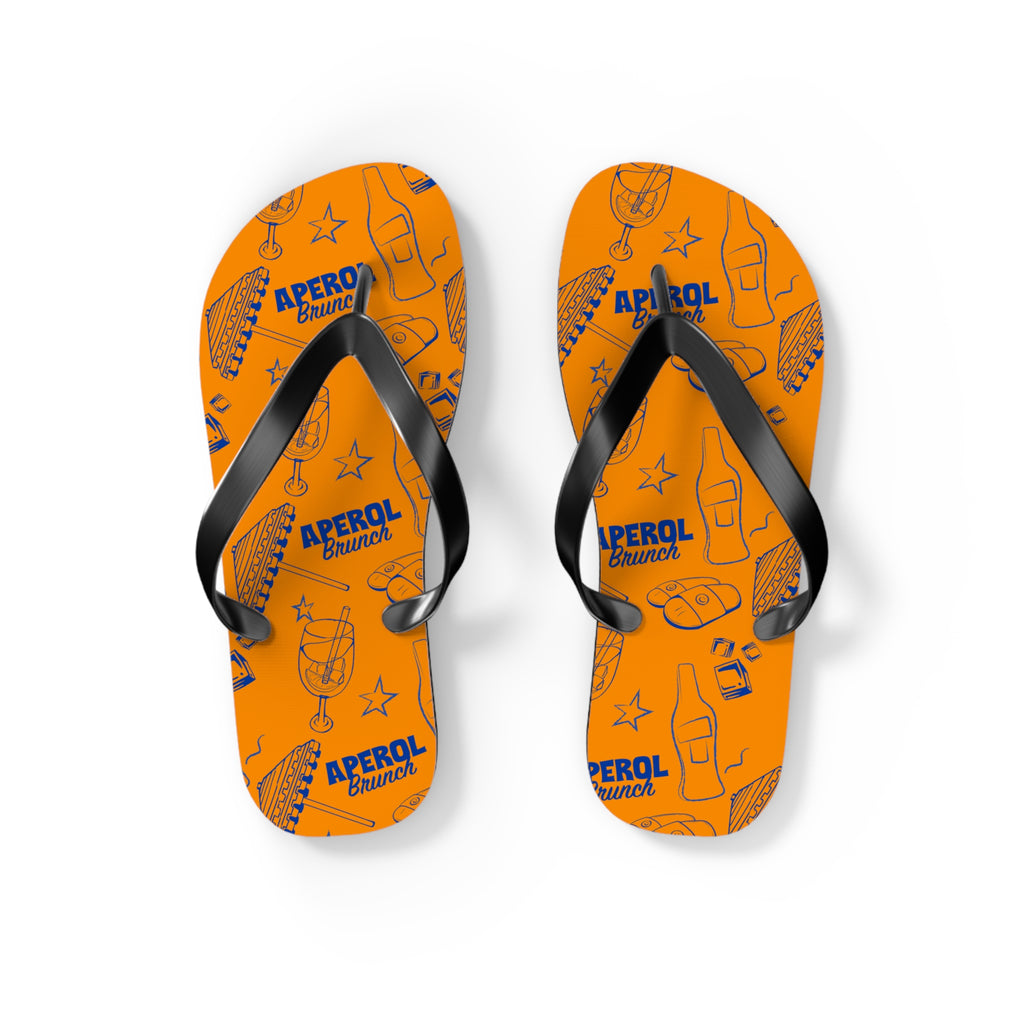 Aperol Spritz Flip Flops — Orange Brunch Collection Inspired Design